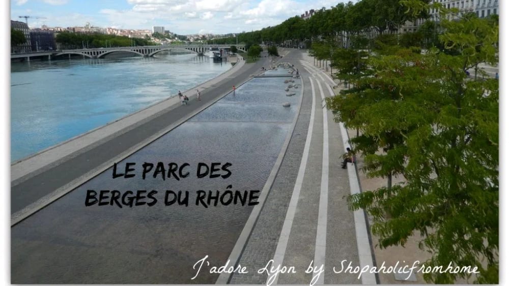 Petite pause au parc des berges du Rhône