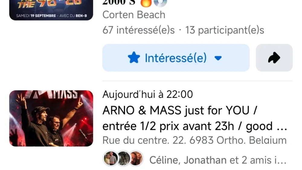 Soirée année 90-2000