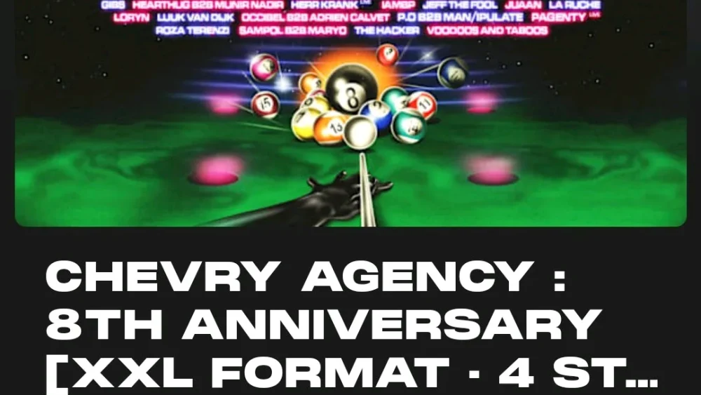 8eme anniv electro party par Chevry Agency au Wanderlust/ FVTVR, Paris 13eme