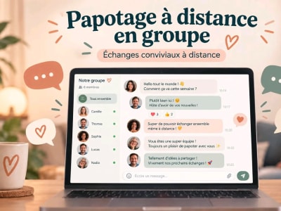 Papotage à distance