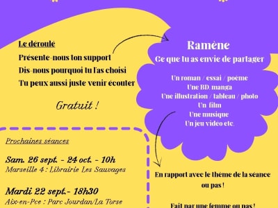 Cercle de parole, lectures, arts