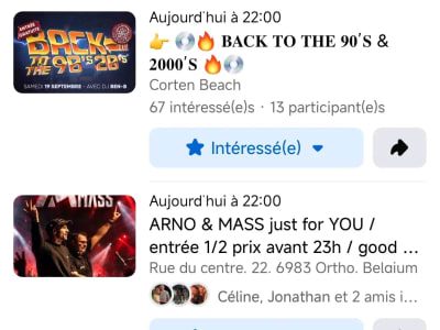 Soirée année 90-2000