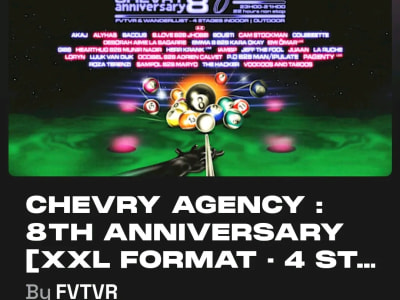 8eme anniv electro party par Chevry Agency au Wanderlust/ FVTVR, Paris 13eme